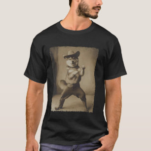 Lustiger Cowboy Shiba Inu T-Shirt