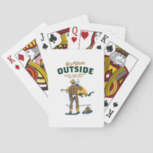Lustiger Cowboy trinkt Whiskey Spielkarten