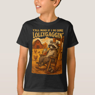 Lustiger Cowboy-Waschbär, stört es euch, wenn ich T-Shirt