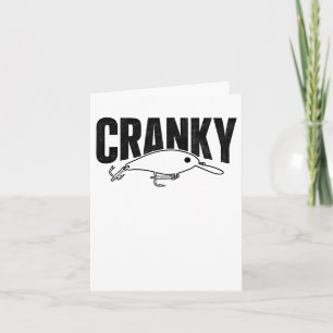 Lustiger Cranky - Crankit Angelder Humor Fischer Karte