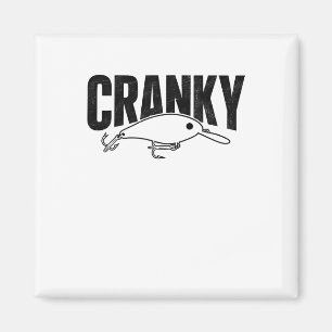 Lustiger Cranky - Crankit Angelköder Humor Fischer Magnet