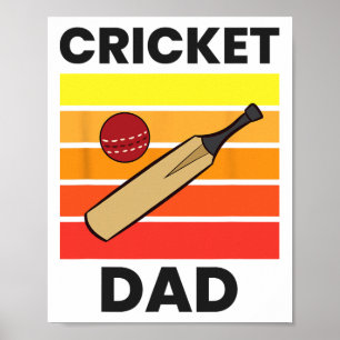 Lustiger Cricket-Vater Poster