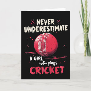 Lustiger Cricket-Witz Cricket-Spieler  Karte