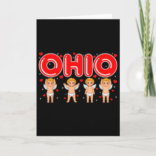 Lustiger Cupid Ohio Mittlere Parte O-h-i-o in Vale Karte
