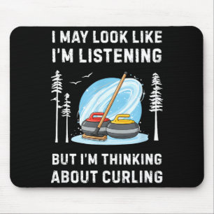 Lustiger Curling-Fan Ich sehe vielleicht so aus, a Mousepad