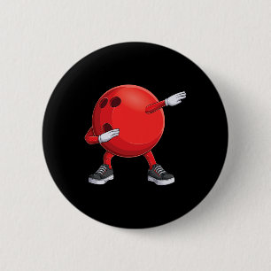 Lustiger Dab Bowling Ll Bowler Bowling Spieler Kin Button