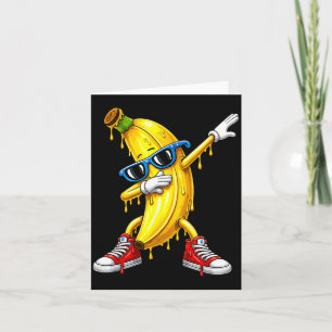 Lustiger Dabbing-Bananenliebhaber Usa-Drip-Kinder Karte