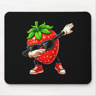 Lustiger Dabbing-Erdbeeren-Sommer-Fruchtliebhaber- Mousepad
