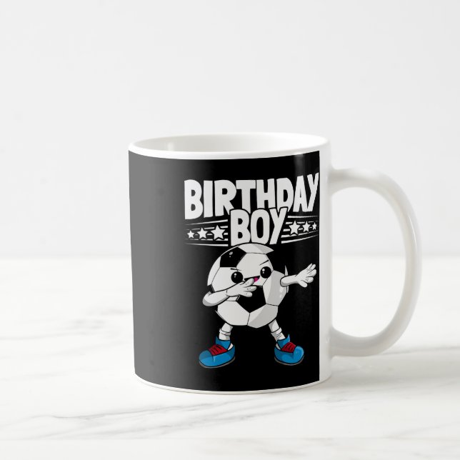 Lustiger Dabbing Fußball Geburtstag Junge Kinder J Kaffeetasse (Rechts)