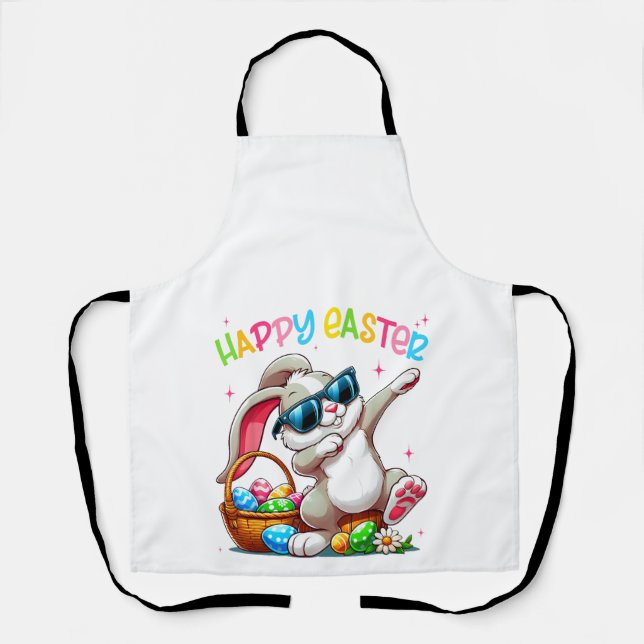 Lustiger Dabbing-Hase Ostern Frohe Ostern für Jung Schürze (Vorderseite)