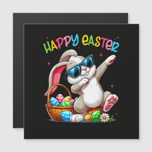 Lustiger Dabbing-Hase Ostern Frohe Ostern Magnetkarte