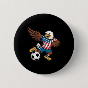 Lustiger Dabbing Ld Adler Usa Fußball - Usa Flagge Button