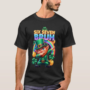Lustiger Dabbing Leprechaun Irischer St. Patrick M T-Shirt