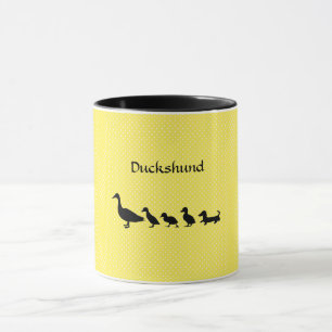 Lustiger Dachshund-Enten-Kaffeebecher Tasse