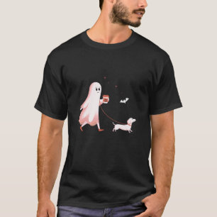 Lustiger Dachshund-Geist Halloween Gruselige Saiso T-Shirt