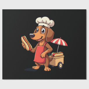 Lustiger Dachshund-Hund Weenie Wurst Hotdog Sandwi Geschenkpapier