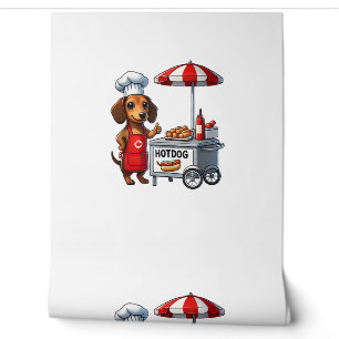 Lustiger Dachshund-Hund Wiener-Wurst Hotdog-Sandwi Tapete
