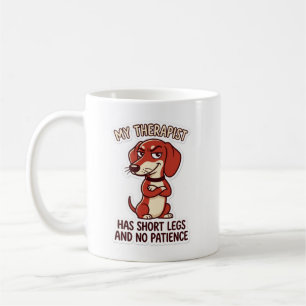 Lustiger Dachshund Mein Therapeut Hat Kurze Beine Kaffeetasse