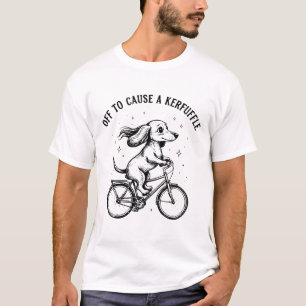 Lustiger Dachshund-Radfahrer Los geht's, um ein Du T-Shirt