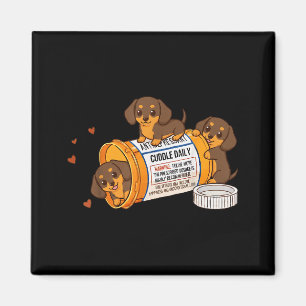 Lustiger Dachshund Weenie Anti-Depressivum Zoo Mam Magnet