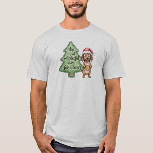 Lustiger Dachshund Weihnachten T-Shirt