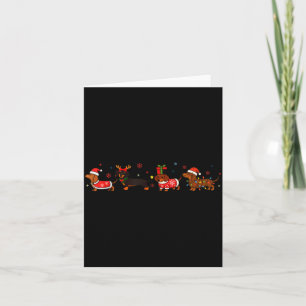 Lustiger Dachshund Weihnachten Weenie Hund Liebhab Karte