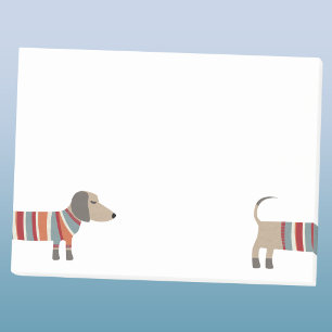Lustiger Dachshund Wiener Dog Post-it Klebezettel
