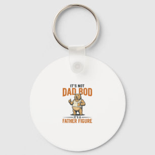 Lustiger Dad Bod Vater Figur Bär Bier Shirt_1 Schlüsselanhänger