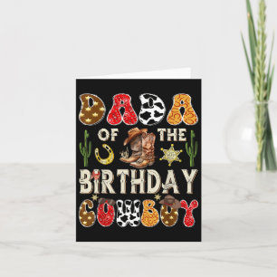 Lustiger Dada-Geburtstag-Cowboy-Western-Groovy Karte