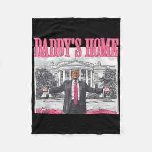 Lustiger Daddy ist zu Hause Trump Pink 2024 Take A Fleecedecke