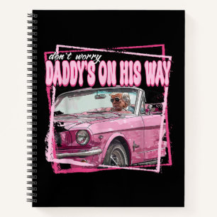 Lustiger Daddy's Home Trump Pink 2024 Holt Amerika Notizbuch