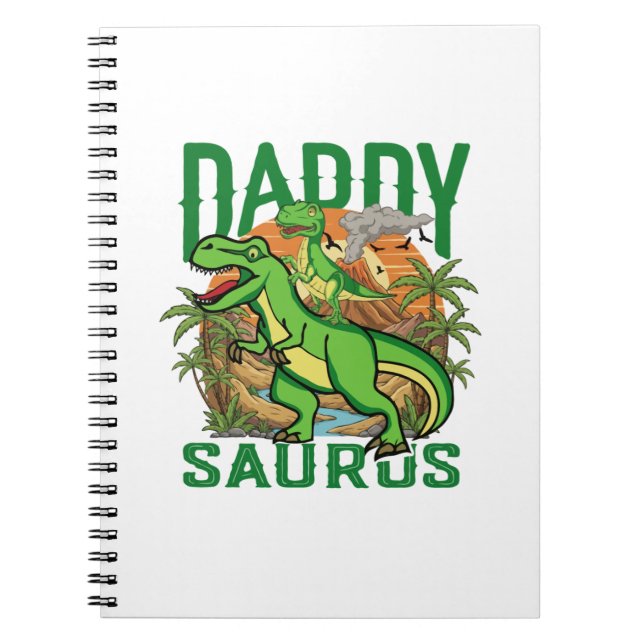 Lustiger Daddysaurus T-Rex Dinosaur | Geschenk für Notizblock (Vorderseite)
