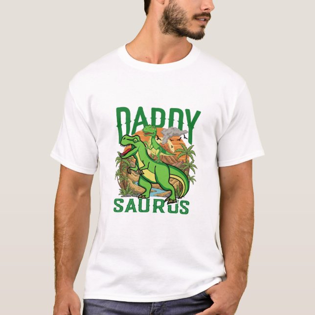 Lustiger Daddysaurus T-Rex Dinosaur | Geschenk für T-Shirt (Vorderseite)
