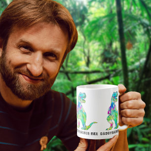 Lustiger Daddysaurus T-Rex Kaffeetasse
