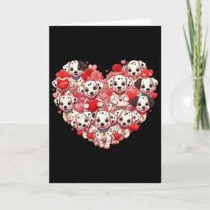 Lustiger Dalmatiner Herz Valentinstag Dalmatiner D Karte