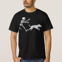 Lustiger Dalmatiner Lauf-Skelett Halloween | Knoch