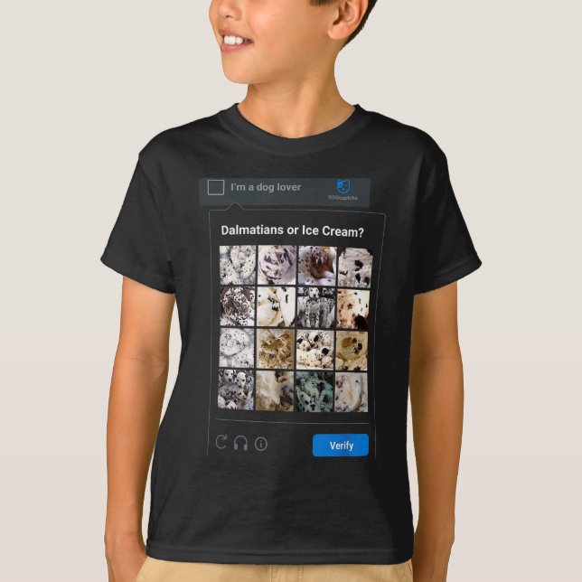 Lustiger Dalmatiner oder Eiscreme Meme Hundemama H T-Shirt (Vorderseite)