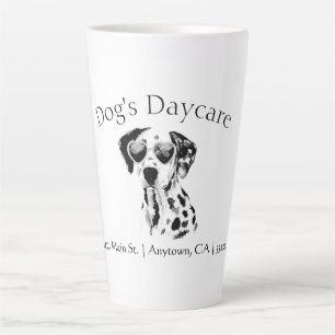 Lustiger dalmatinischer Hund Geschäft Milchtasse