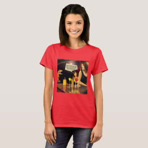 Lustiger Damen-T-Rex-Abend für Frauen T-Shirt