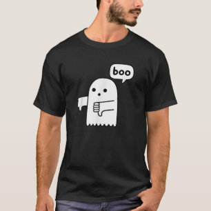 Lustiger Daumen Runter Geist Schreit Boo Missbilli T-Shirt