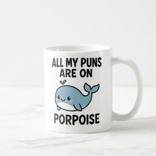 Lustiger Delfin-Witz-Wal-Ozeanliebhaber Grafik Kaffeetasse