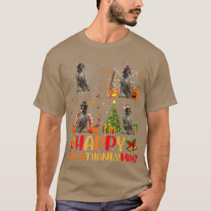 Lustiger Deutscher Kurzhaariger Hund Fröhliches Ha T-Shirt