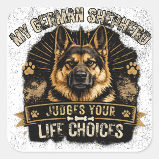Lustiger Deutscher Schäferhund GSD Aufkleber