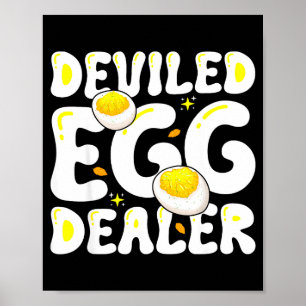 Lustiger Deviled Egg Händler Thanksgiving Deviled Poster