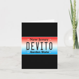 Lustiger Devito New Jersey Italienisch Amerikanisc Karte