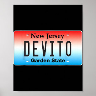 Lustiger Devito New Jersey Italienisch Amerikanisc Poster