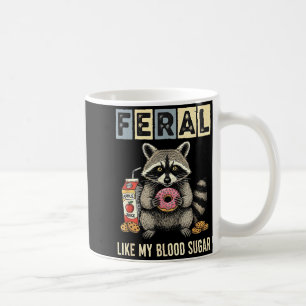 Lustiger Diabetes-Waschbär-Humor Typ Eins Insulin- Kaffeetasse