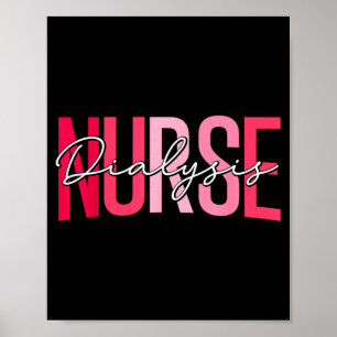 Lustiger Dialyse-Krankenpfleger Nephrologie-Pflege Poster