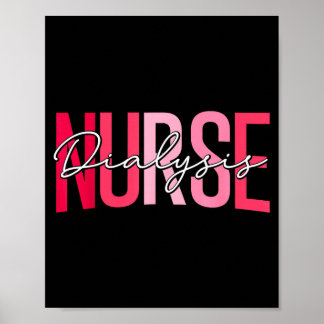 Lustiger Dialyse-Krankenpfleger Nephrologie-Pflege Poster