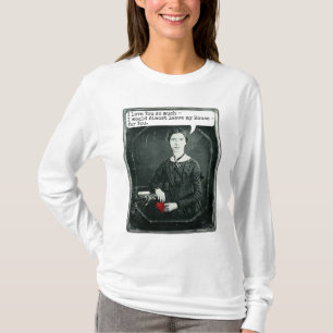 Lustiger Dichter-Emily Dickinson-Valentinstag T-Shirt